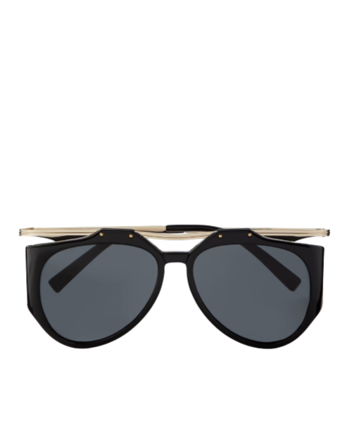 Amelia aviator-style acetate and gold-tone sunglasses