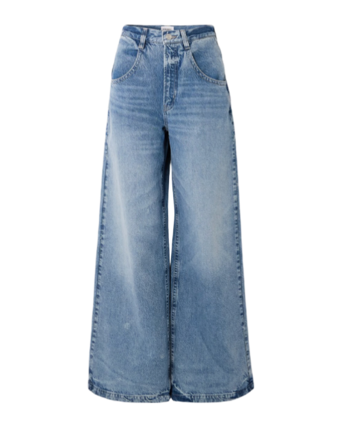 Skater high-rise wide-leg jeans