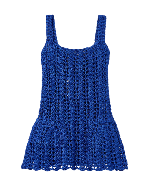 Crocheted mini dress