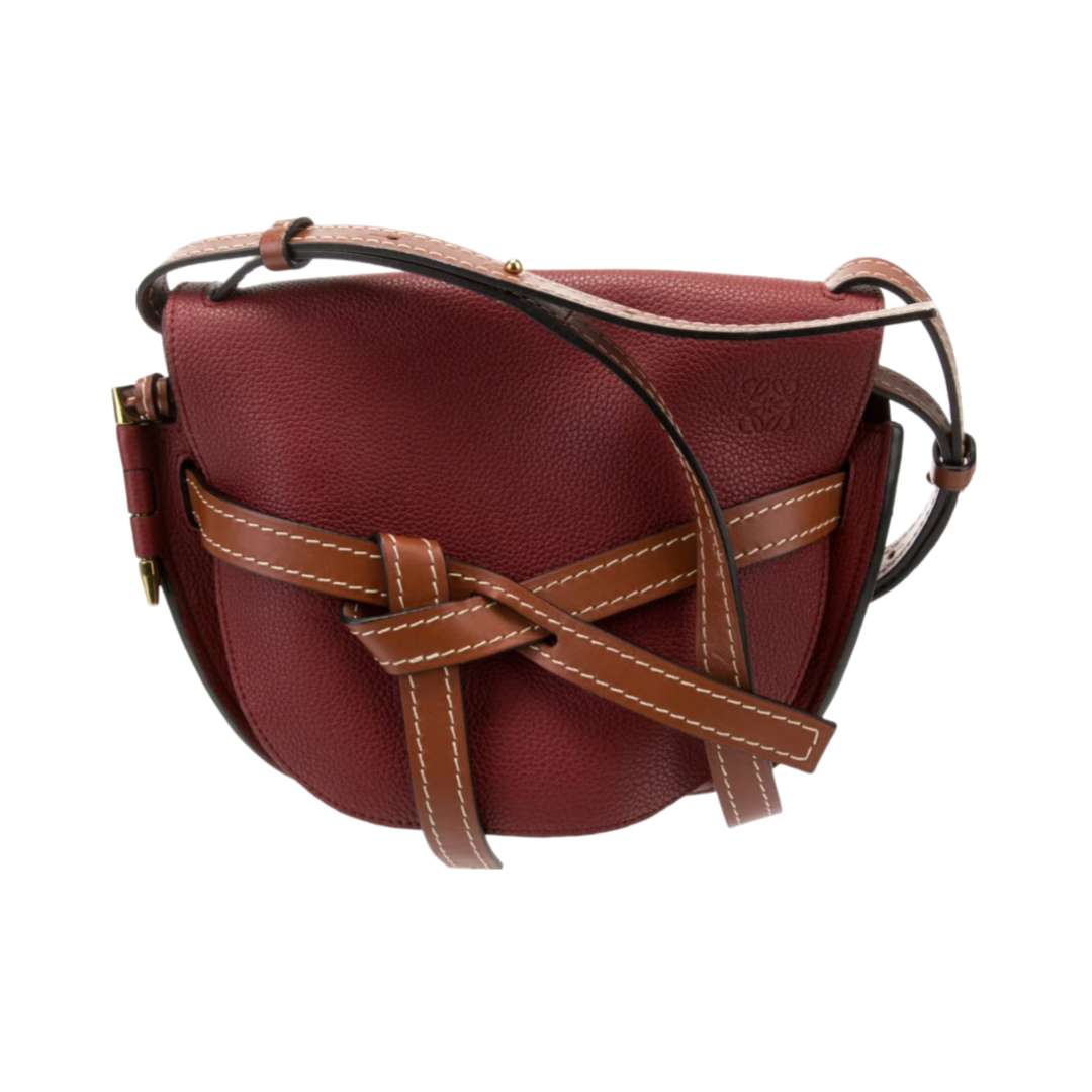 LOEWE Gate Bag Burgundy