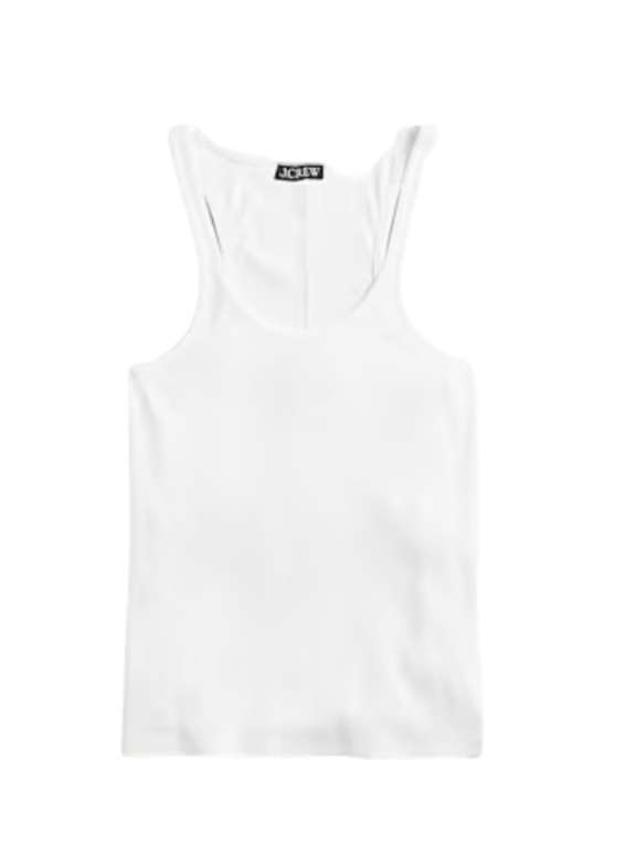 J. Crew Fine rib racerback tank top