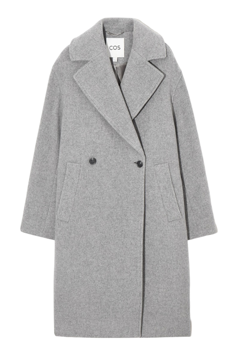 COS OVERSIZED DOUBLE-BREASTED WOOL COAT