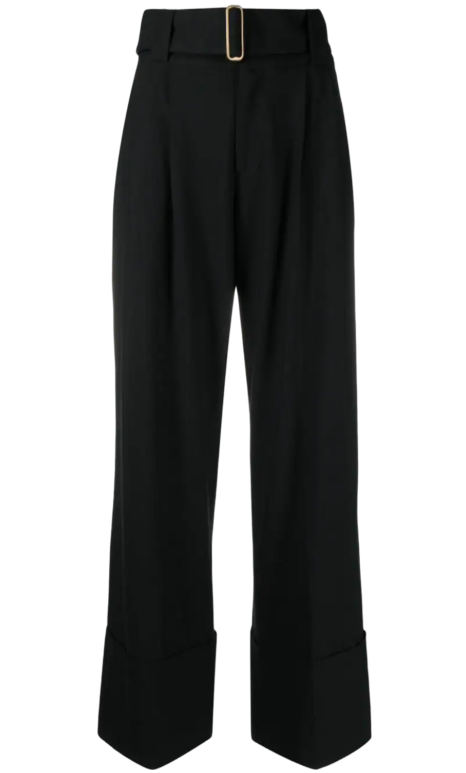 AERON wide-leg belted trousers