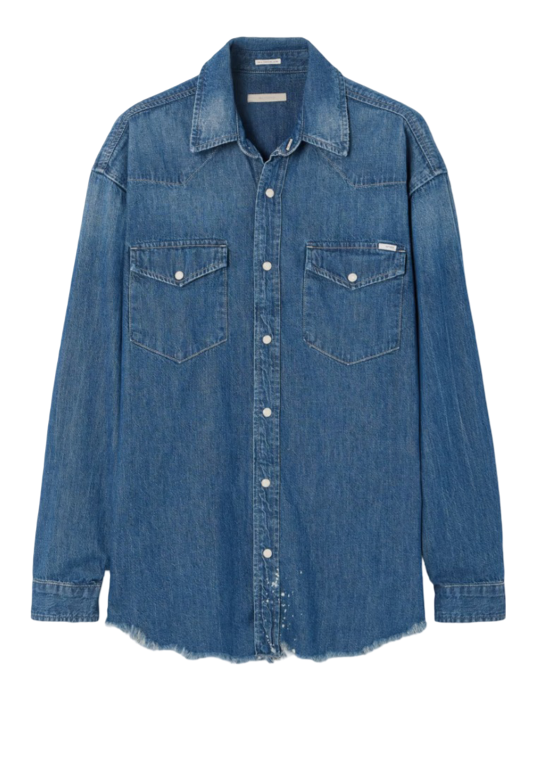 MOTHER The Western frayed denim shirt