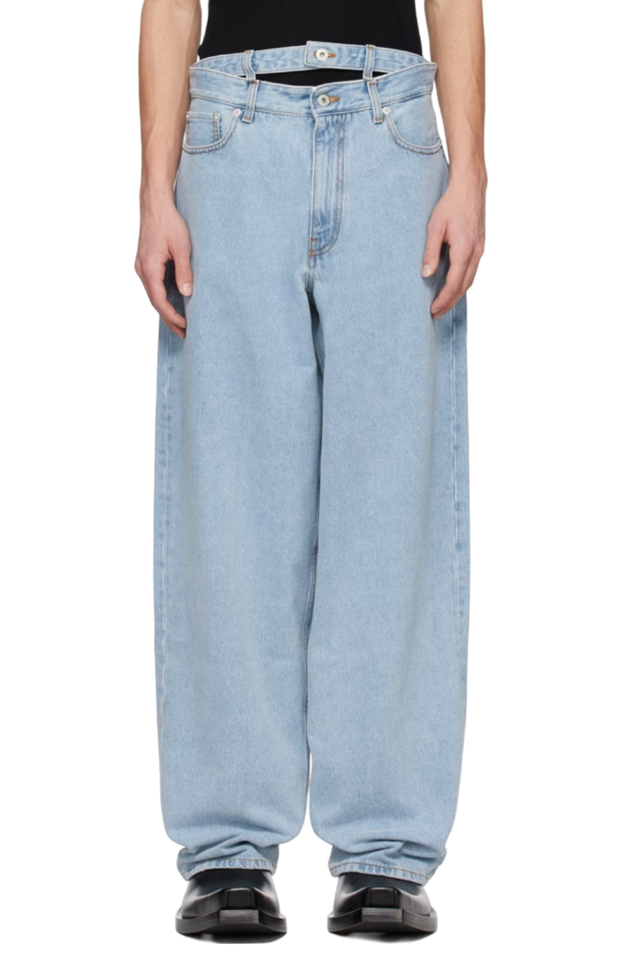 Y/PROJECT Blue Double Waist Jeans