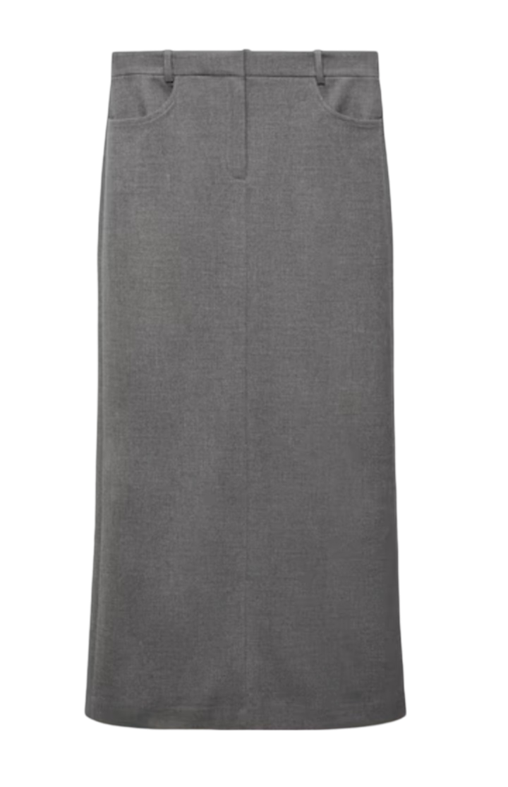 MANGO Slit long skirt