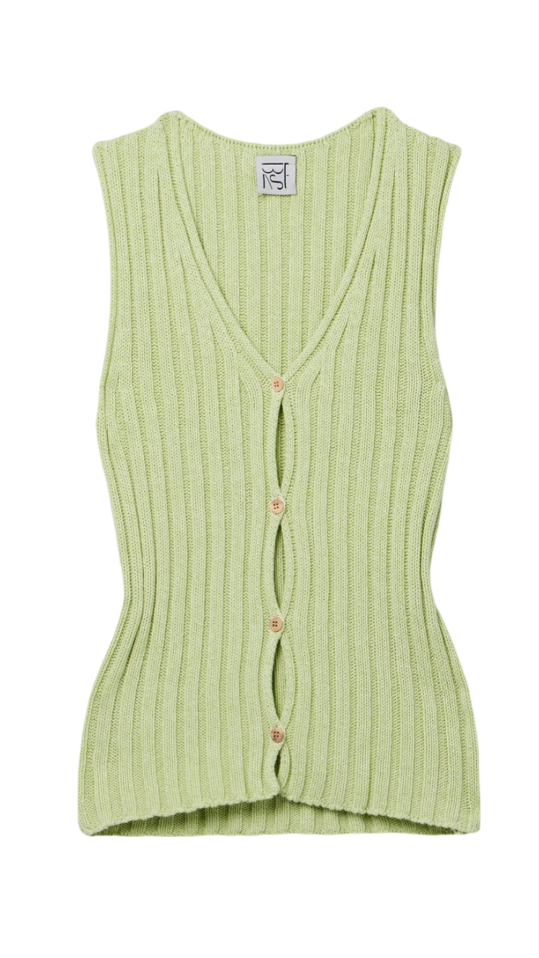 BASERANGE LouLou ribbed organic cotton vest