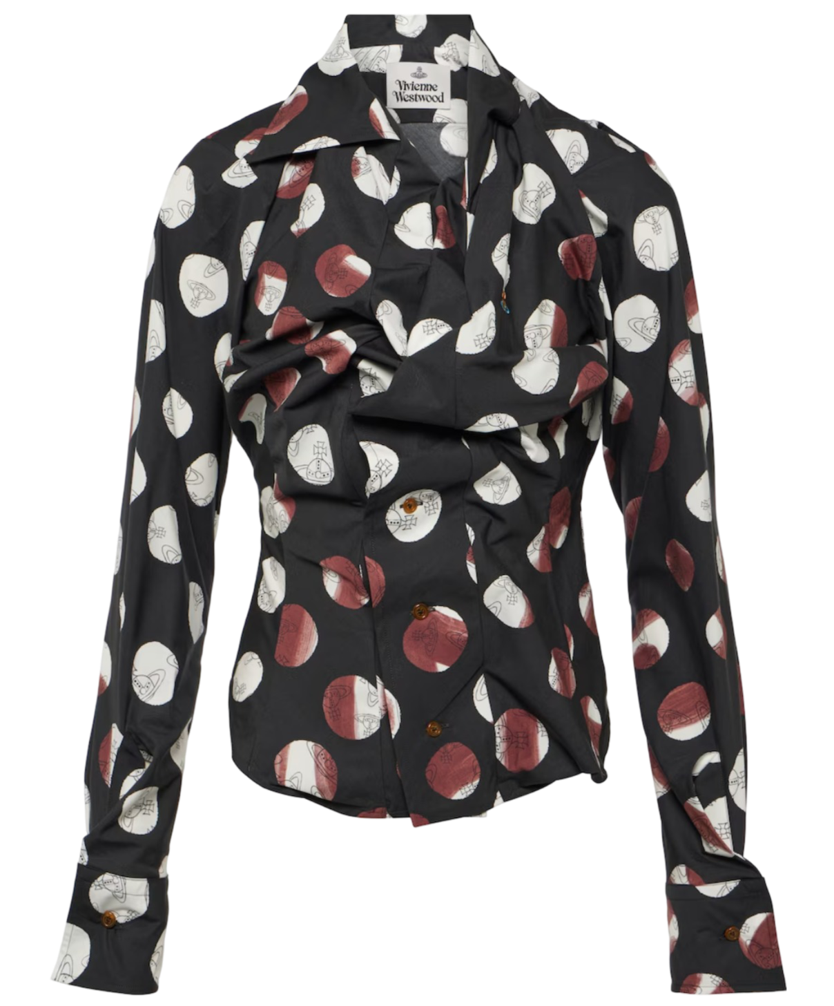 VIVIENNE WESTWOOD Gathered cotton poplin shirt